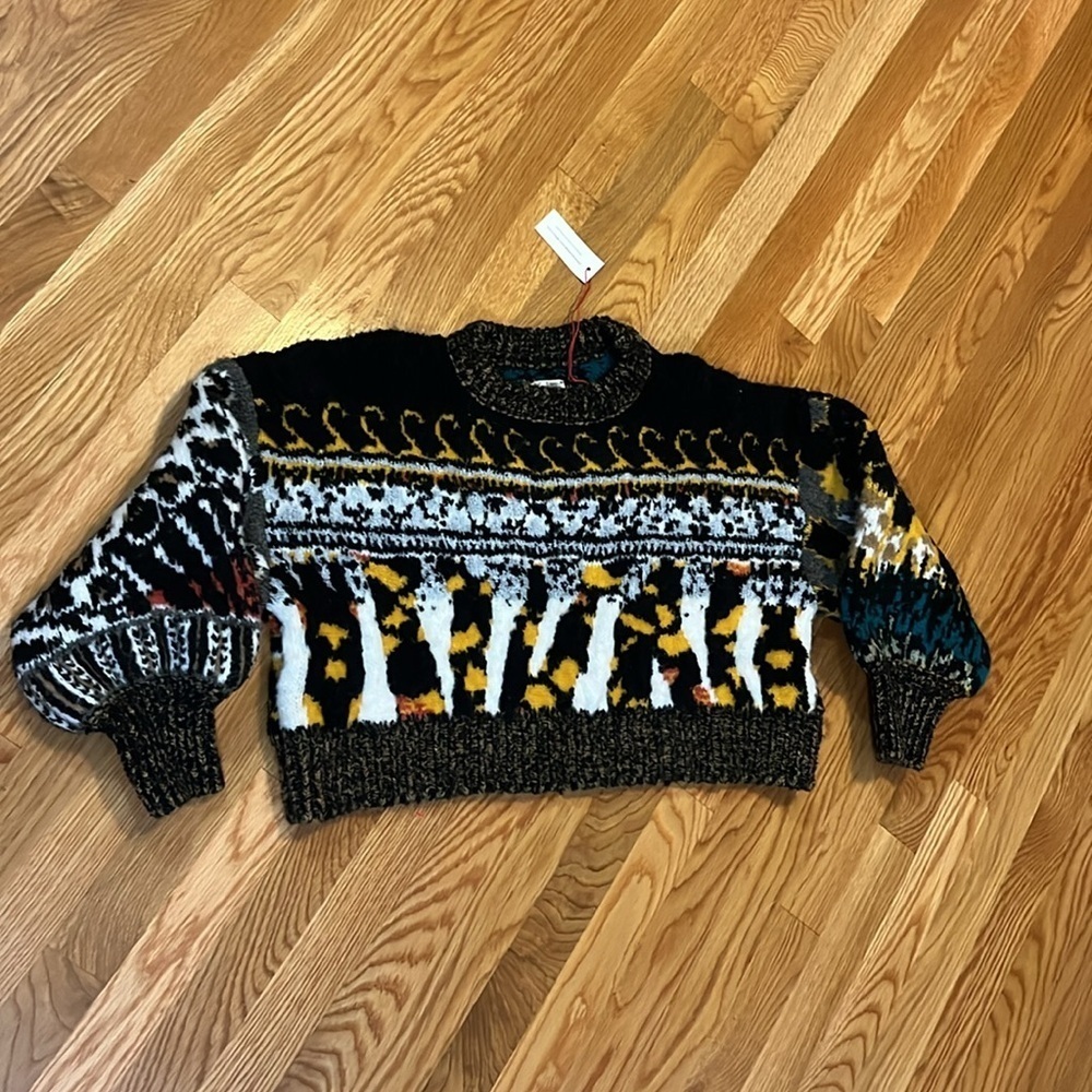 Anthropologie x Pilcro Relaxed Crew-Neck Sweater Size XS NWT - Picture 6 of 15